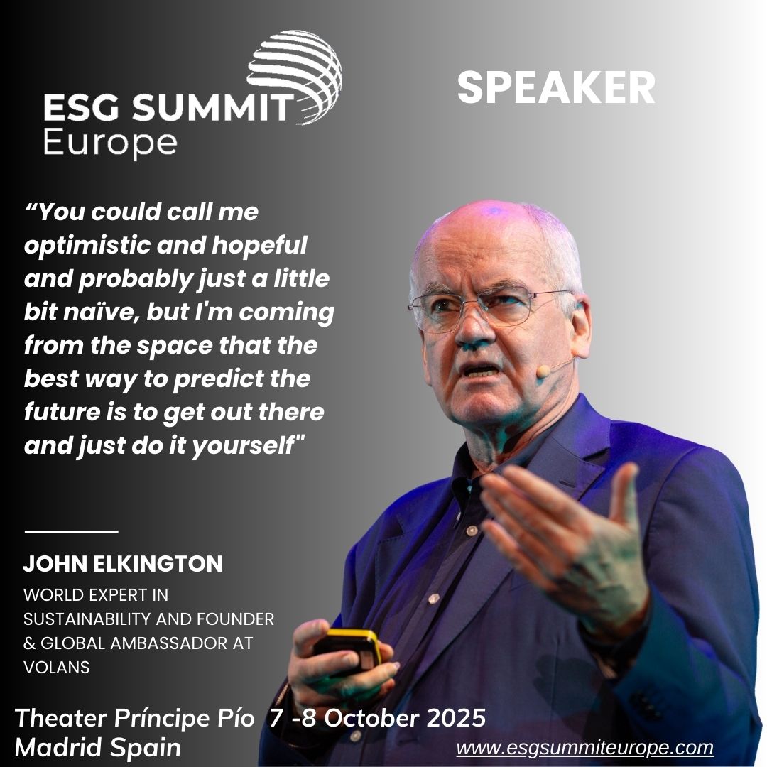 Delighted to be speaking at the 2025 ESG Summit Europe in Madrid on 7th-8th October. Will I see you there? Details: esgsummiteurope.com #ESG #postTrump #sustainability