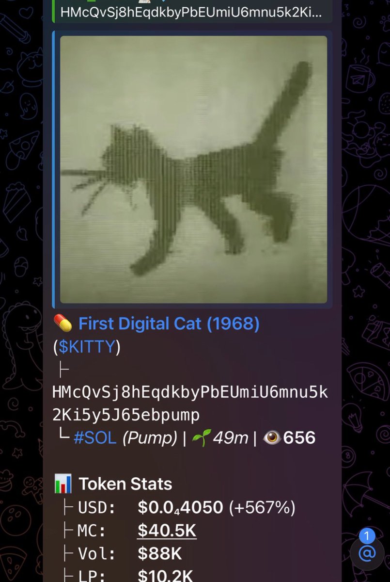 Charlotte68C's tweet photo. 😺 #KITTY just roared to a 6X gain! 🚀💥
They yelled "rugs," we screamed "ALPHA!" — and we’re cashing in! 💸
Get in early, don’t wait for the proof! ⏰
#Solana #Crypto #Memecoin #Altcoins #DOGE #Zeudiners #Helevier #Trading #USA #AussieTraders #LoveIslandUSA #LoveIslandUK https://t.co/C3nYWo4ith