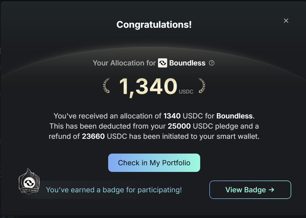 小树莓<a href="/boundless_xyz/">Boundless</a> 塞了两个黄金号，开了一个黑奴一个顶，听说是绑定多个钱包没快照出来，有点冤种😂。

公售 $ZKC 额度增加了1.3%，算是雨露均沾了，目前开出来的额度还没加成bonus，分号操作的估计要麻。