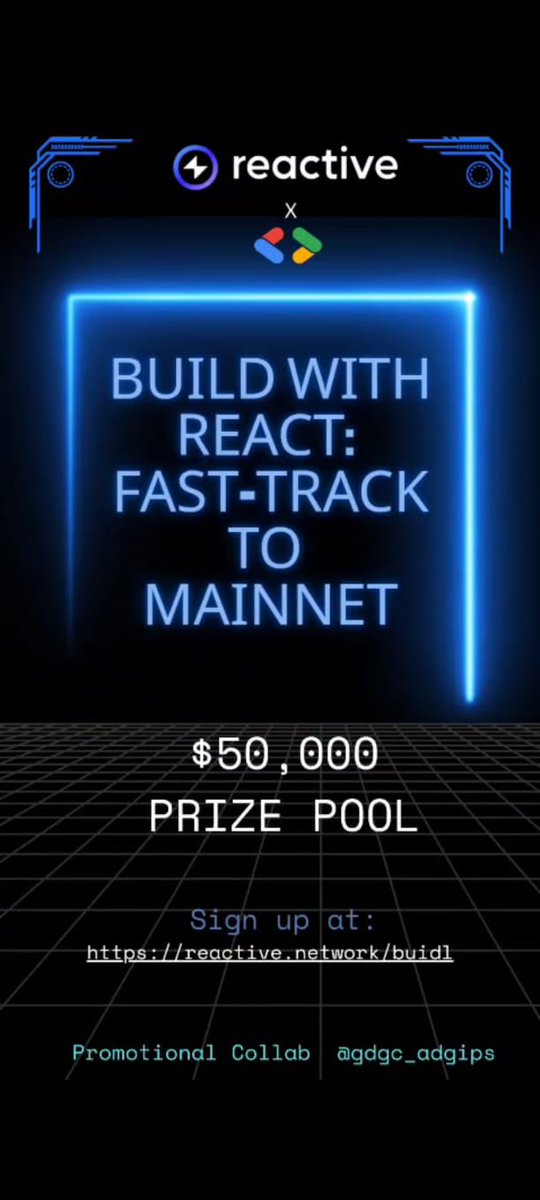 GdscAdgips's tweet image. 🚀 Building the Future on Reactive Network!
Join the wave of innovation with Reactive Smart Contracts (RSCs) 🌐💡
💰 Prize Pool: $50,000 
📅 Sept 1 - Sept 30

reactive.network/hackathon
 
@0xReactive