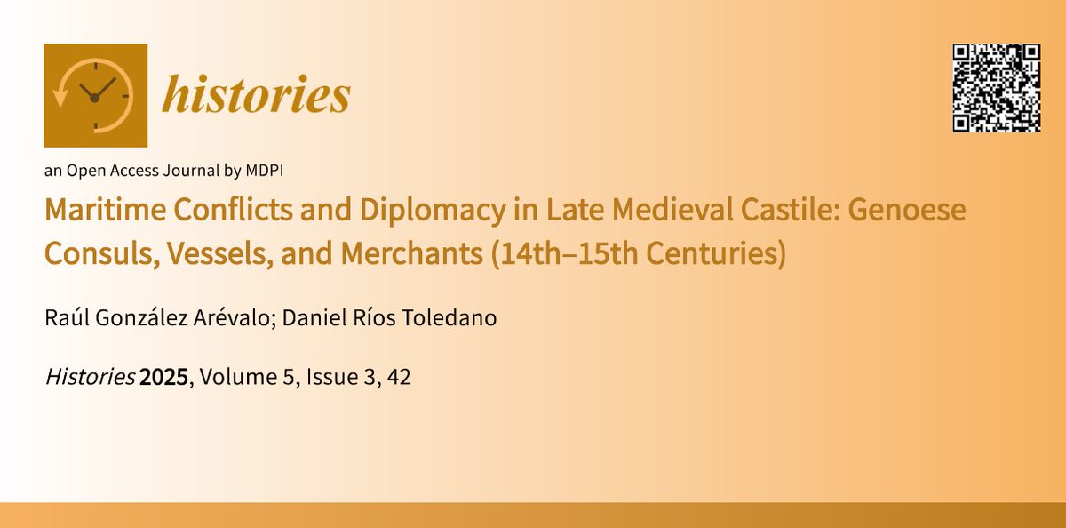 🚢 The coast of the Kingdom of Seville held strategic importance on the Med–Atlantic route, attracting fleets &amp; merchant nations.
This article explores how Genoese consuls in Seville defended their nation’s interests amid maritime conflicts.
🔗 Read more: brnw.ch/21wVoNk