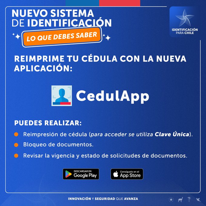 ☀️Buenos días.

 🔹Revisa esta información si requieres reimprimir cédula de identidad (con Clave Única), bloqueo de documentos o estado de tramitación de tu cédula de identidad y/o pasaporte.     CEDULAPP👇
#Antofagasta