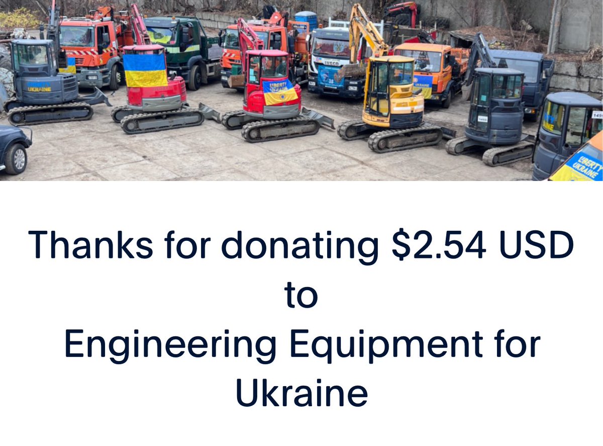 Wende๐๏ธ๐ ๐ดโโ ๏ธ (@wendehopes) on Twitter photo Iโve Toonied today for 2 excavators and a truck for the 72nd Separate Mechanized Brigade, known as the Black Zaporozhians.
$2 is all it takes to join in.
All info is below ๐ for
<a href="/toonie_tuesday/">Official Toonie Tuesday ๐๏ธ</a> for <a href="/Teoyaomiquu/">โ Constantine โ</a> Iโve Toonied today for 2 excavators and a truck for the 72nd Separate Mechanized Brigade, known as the Black Zaporozhians.
$2 is all it takes to join in.
All info is below ๐ for
<a href="/toonie_tuesday/">Official Toonie Tuesday ๐๏ธ</a> for <a href="/Teoyaomiquu/">โ Constantine โ</a>