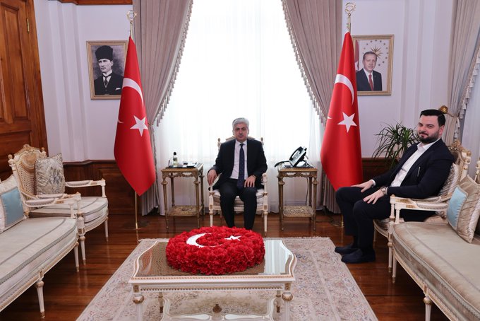 Sakarya Valisi Rahmi Doğan, İş İnsanı Burak Özbay’ı Kabul Etti