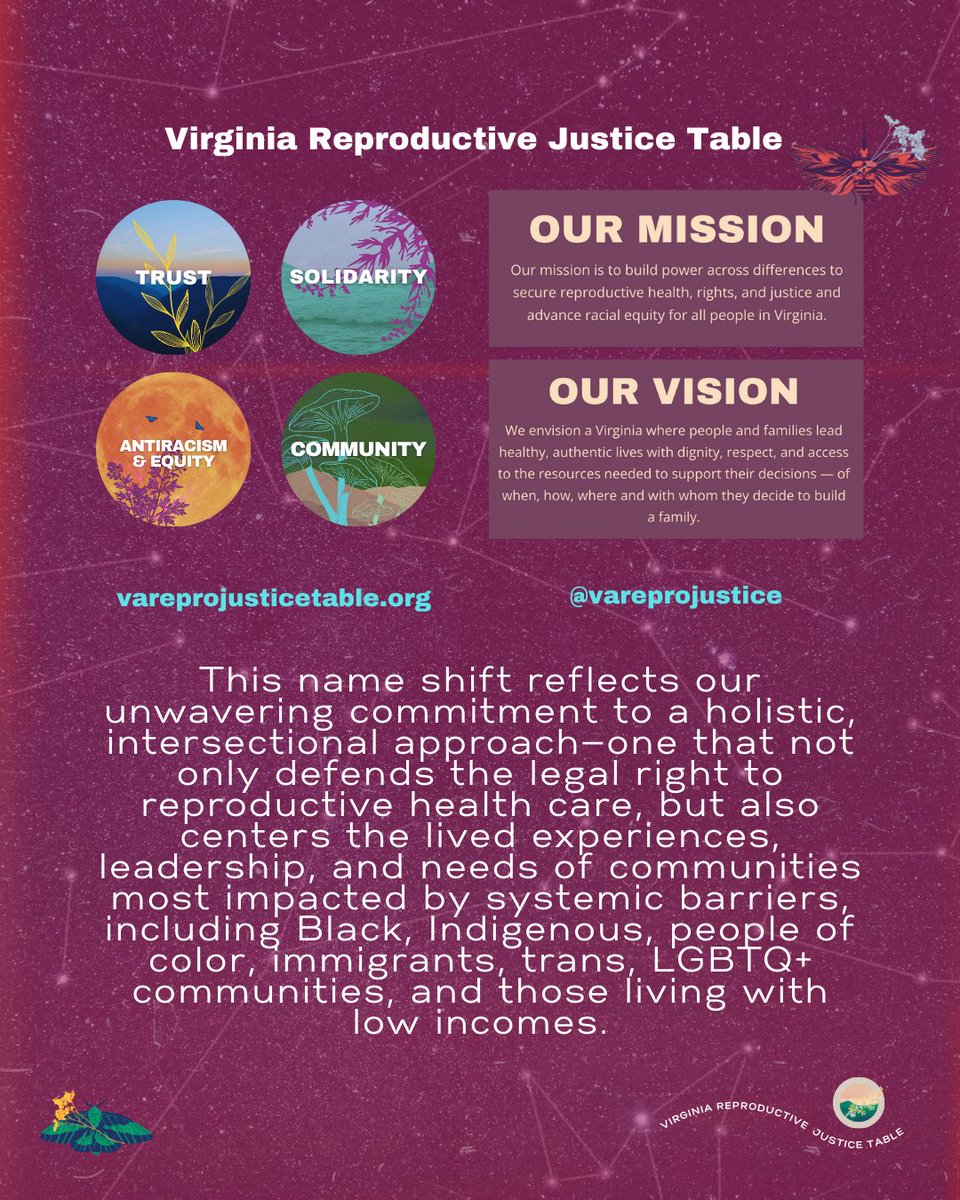 VARJTable's tweet photo. We are the Virginia Reproductive Justice Table! ✨🫶🏾 https://t.co/hIBrr81mIP