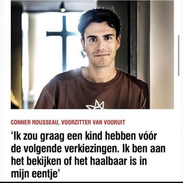 FeniksVl's tweet photo. @conner_rousseau , het menselijk leven is geen hip en trendy hebbedingetje. Stop met kinderen te bekijken als een handtas. https://t.co/rkd3Ac3b6I