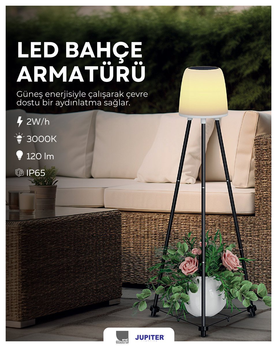 Bahçenize şıklık ve sıcak bir atmosfer katın!
Güneş enerjisiyle çalışan LED bahçe armatürü, çevre dostu yapısıyla hem estetik hem de pratik bir kullanım sunar.

#erelconcept #jupiter #LED #bahçeaydınlatma #dekoratifaydınlatma #güneşenerjisi #çevredostu #dışmekan #aydınlatma