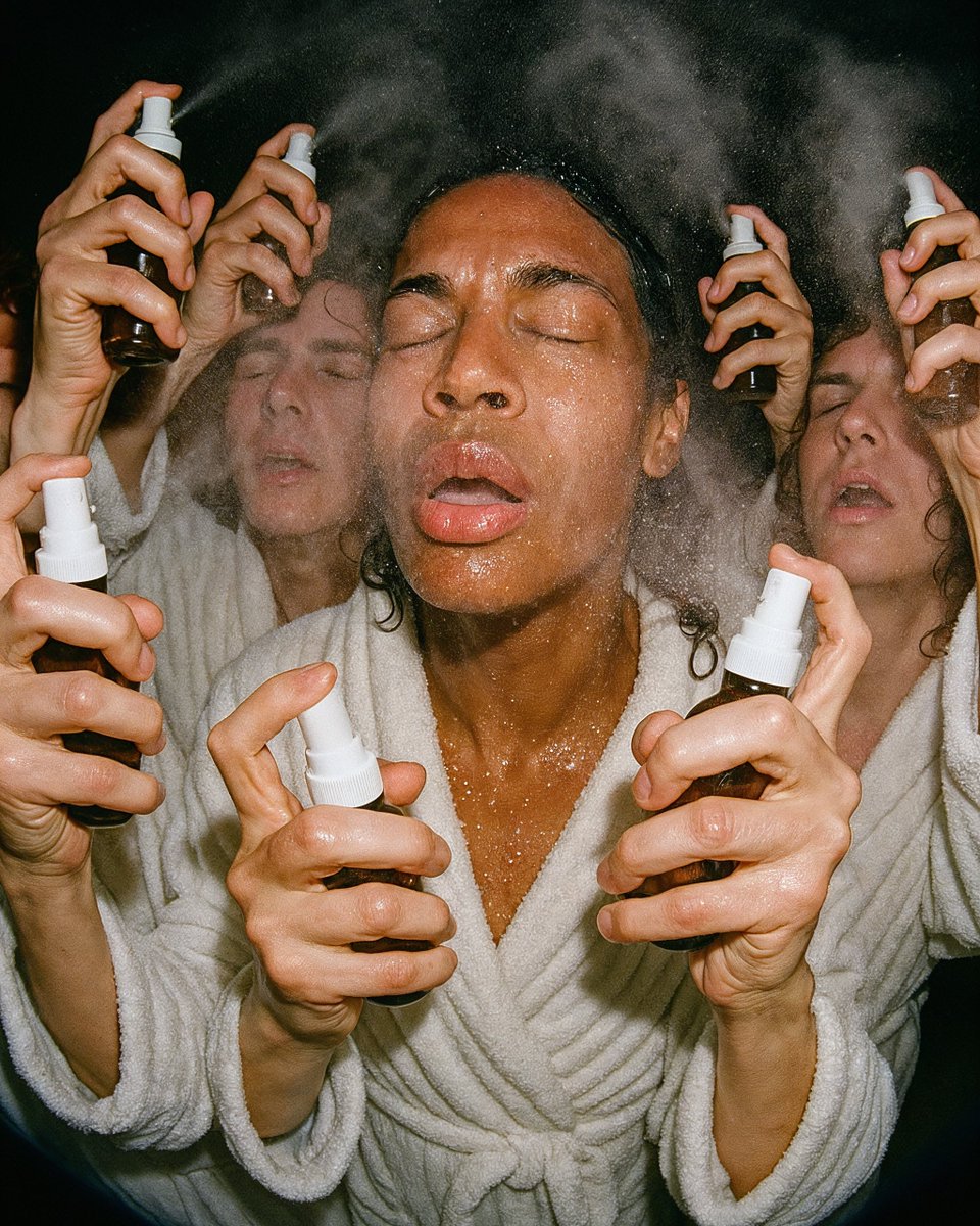 technicolora_'s tweet image. Soft launch of my cult 🌀🥒🌫️
Membership includes: 
– collective face misting 
– guided cucumber levitation 
– multi-handed prayer 
– infinite braiding sessions