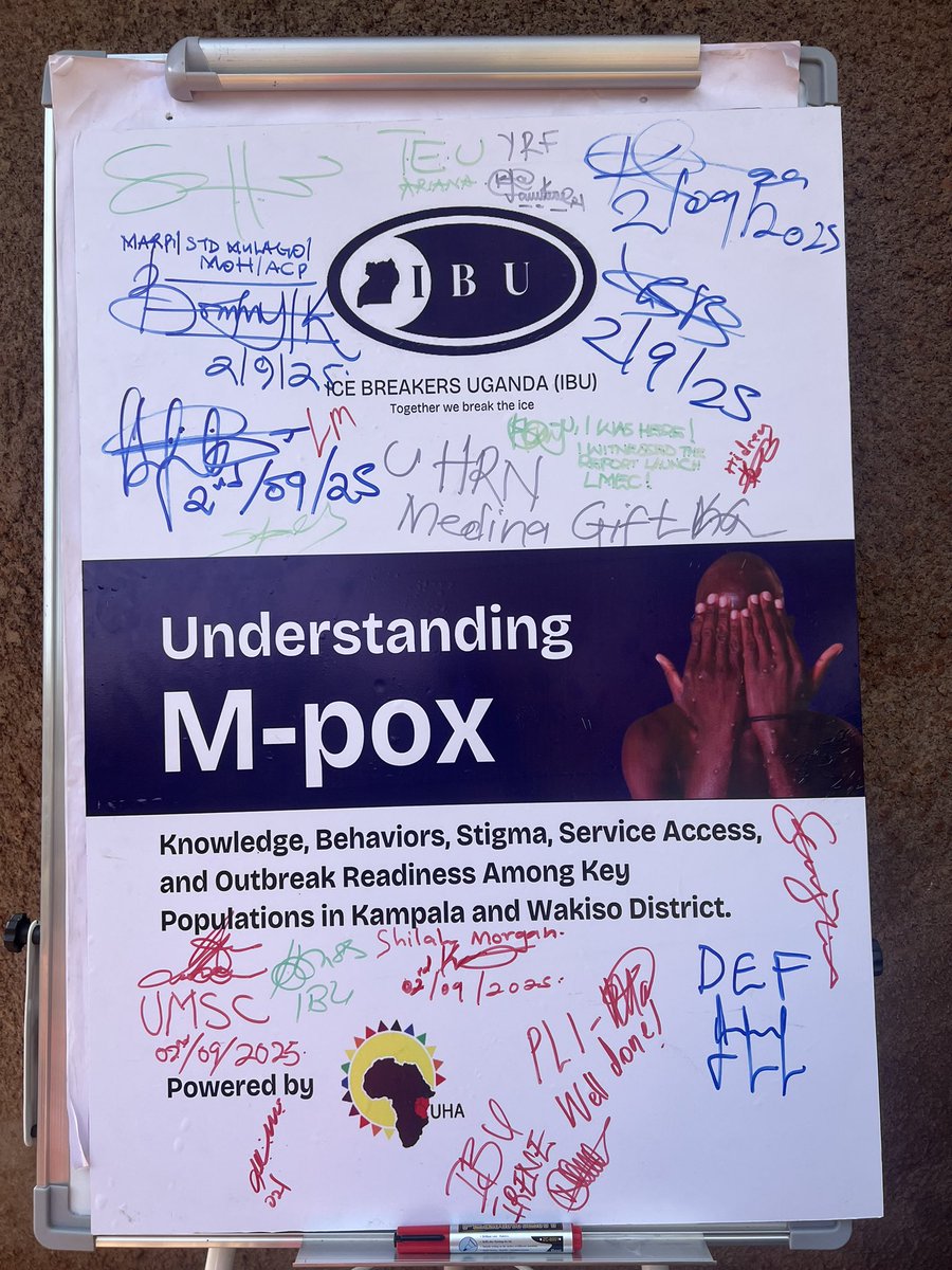 Happened Today!
IBU has launched the #Mpox survey report as well as getting to the closure of the projet as we carryon to watch our neighbors closely in case of any signs and symptoms.Grateful to our friends and partners who have walked the the mpox intervention journey with us🤍