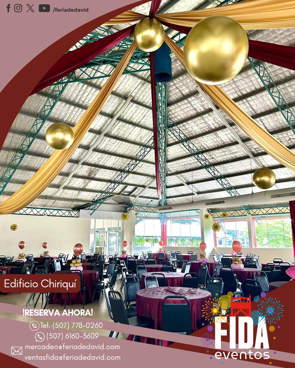 Contamos con las mejores instalaciones para tus eventos 👇