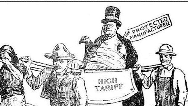 The Australian government announces new tariffs that include preferences for British and Commonwealth goods.