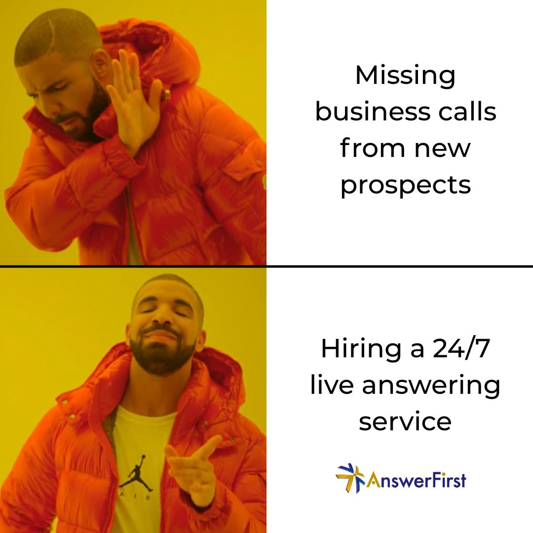 answerfirst's tweet image. Drake gets it 😉  

#answeringservice #liveanswering #callhandlingsolutons #AnswerFirst