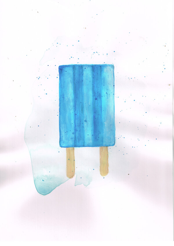 アイス🍨
#illustration #ゆるいイラスト #ICECREAM #イラスト #食べ物イラスト #青 #blue