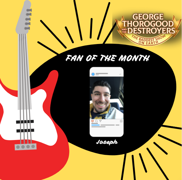 thorogoodmusic's tweet photo. πΈ Meet Joseph Q, September 2025 'Boogie People' Fan of the Month! πΆ Check out more about Joseph at https://t.co/NS4Yvt9U5N. π₯ #RockLegend #FanOfTheMonth https://t.co/cEkf4SiqiU