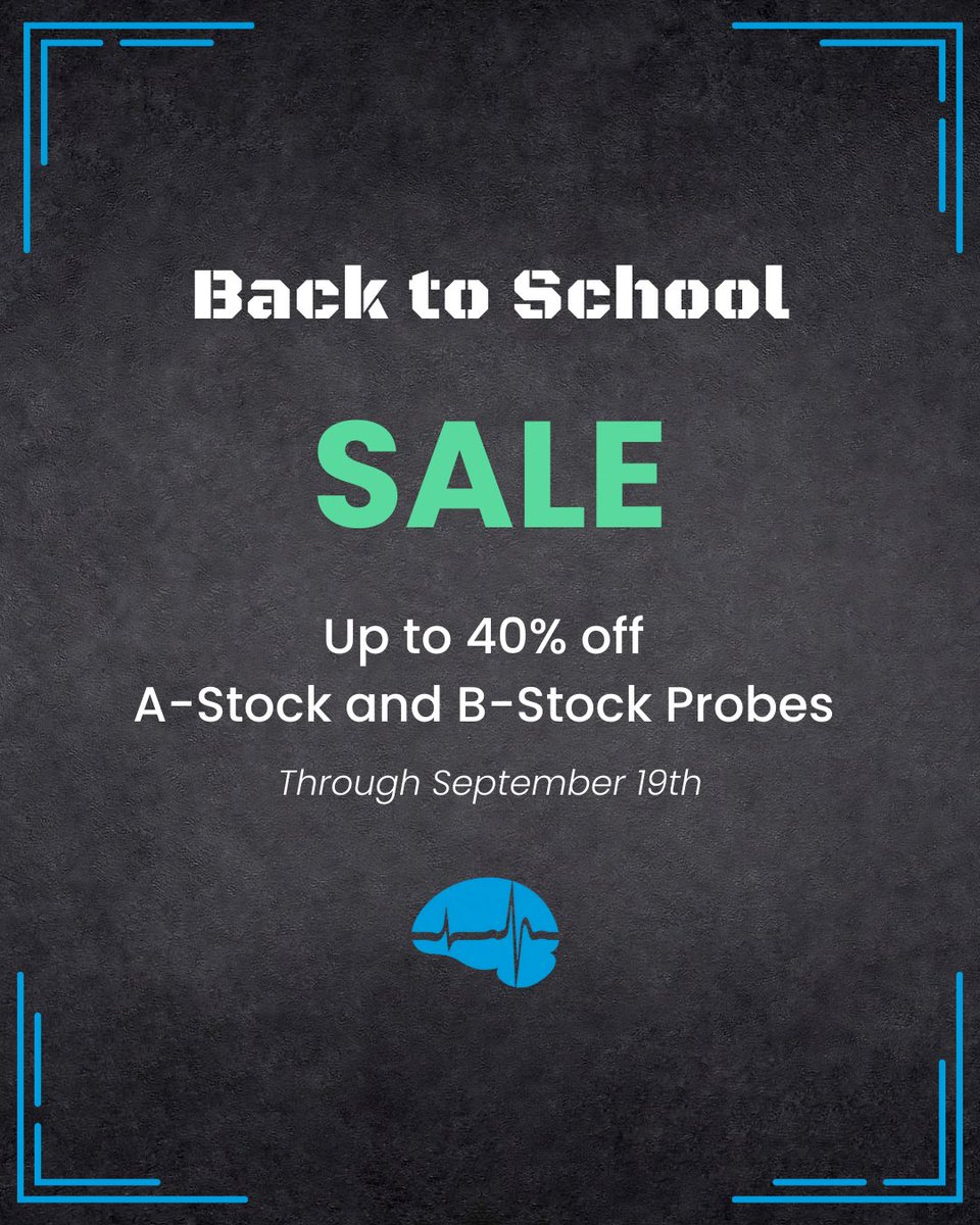 We're excited to offer you these special back-to-school savings:

20% off A-Stock probes
30% off B-Stock probes (in addition to their already reduced price)

Until September 19th, contact us to make sure you're prepared for the upcoming academic year.