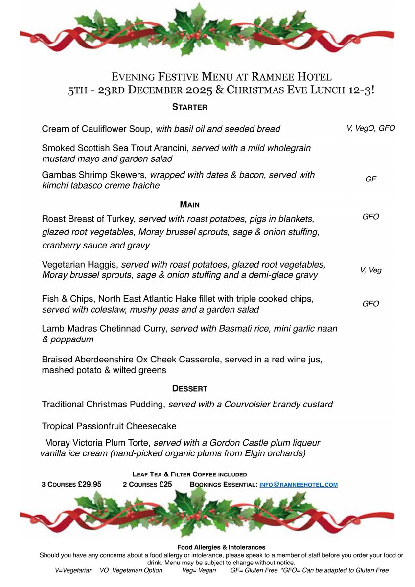 The Ramnee Hotel, Forres tweet media