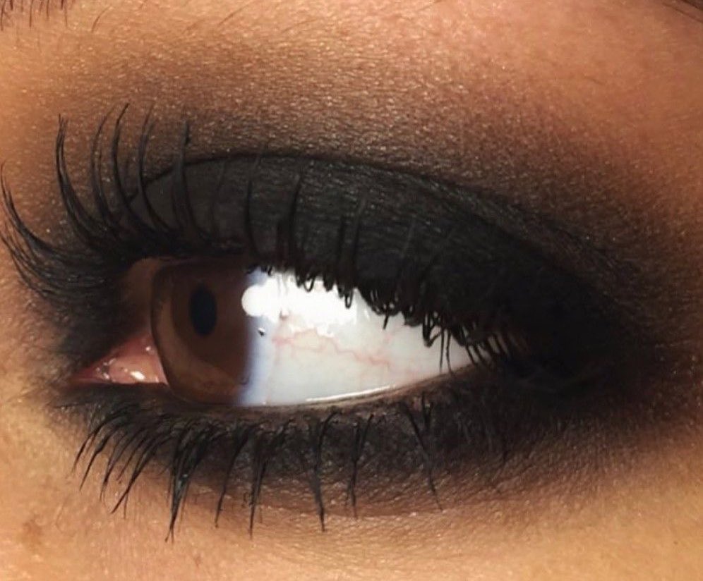 black eyeshadow done beautifully