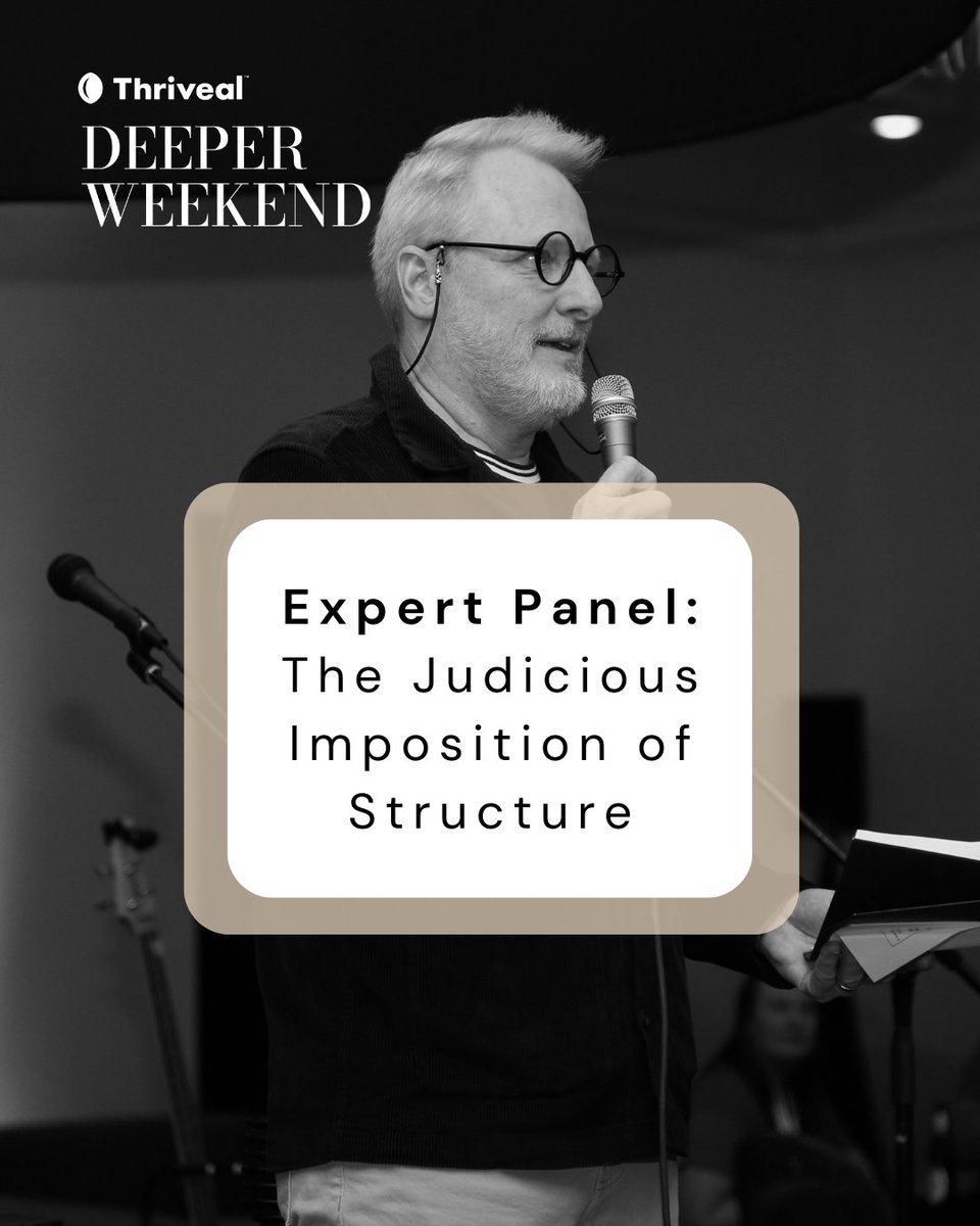 As your accounting firm grows, informal systems start to break down. But too much structure too fast? That kills culture.

At #DW25, an expert panel will help you find the right balance - w/ Julie Shipp, Alice Grey Harrison &amp; Dr. Scott J. Allen.

🎟 thriveal.com/deeper-weekend