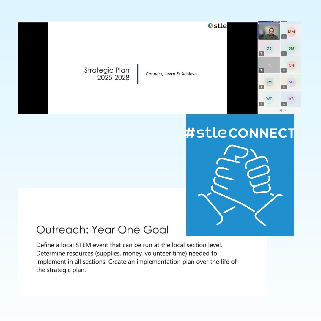 STLE_Tribology's tweet image. Last week, #STLE staff and leadership held a Local Sections town hall meeting to discuss new STLE initiatives. Representatives from many Local Sections collaborated on ways to align their goals with the 2025-2028 STLE Strategic Plan. 

#STLEconnect #STEM #Volunteers