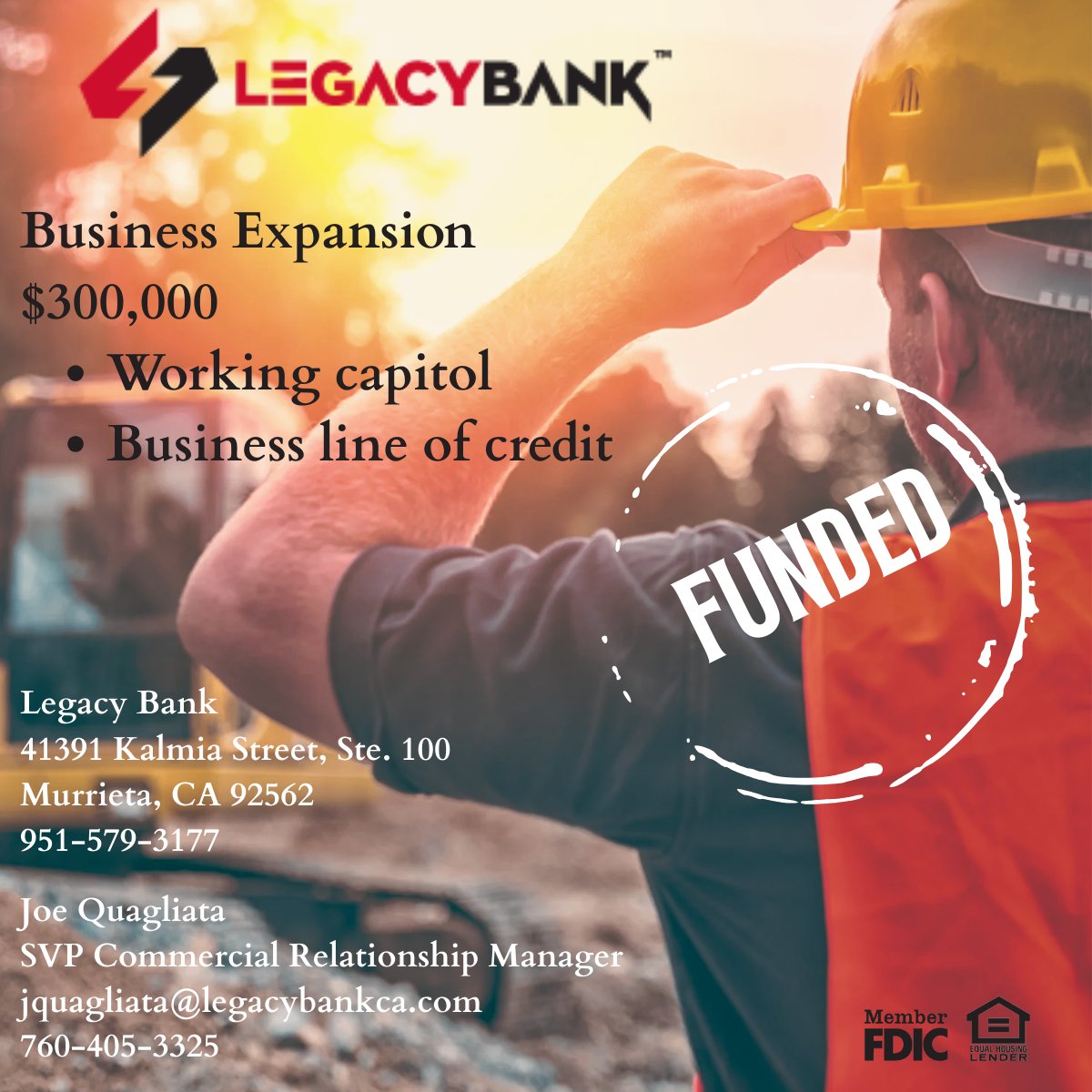 Another dream funded, another milestone reached. Congratulations to our client on closing their loan with Legacy Bank! Together, we’re building opportunities that last for generations. #LegacyCares #LegacyBankCa #LegacyCommunityFirst #BuildingLegacies #BetterBankingWithLegacy