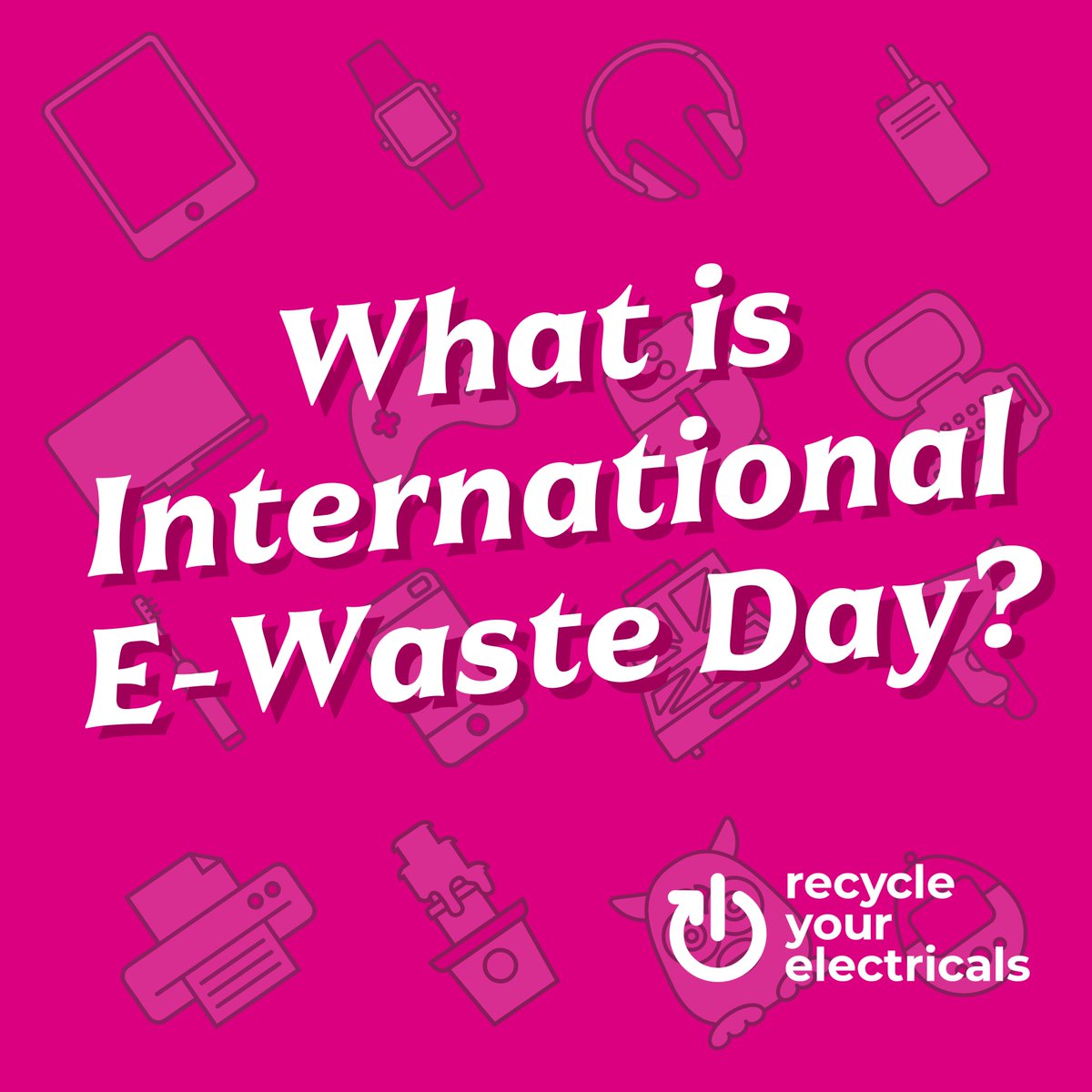 Just over 1 month to go until International E-Waste Day 🎉 Got a drawer full of old cables? ⚡ They’re full of precious copper that can be recycled into new tech &amp; even life-saving equipment.

Find out how you can join #TheGreatCableChallenge here: bit.ly/4lYLZzA