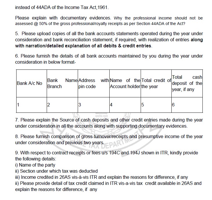 CAHimankSingla's tweet photo. 🚨 Another practical pain point for taxpayers & professionals...

Cases are being picked for scrutiny where substantial receipts fall under TDS u/s 194J but income is declared under 44AD (Presumptive Business) instead of 44ADA (Presumptive Profession @ 50%).

✅ ITD is questioning why income should not be taxed u/s 44ADA & is demanding:
➡️ Full books of accounts (BS, P&L, capital a/c)
➡️ Bank statements with narration for every debit/credit
➡️ Source of cash deposits / credits with proof
➡️ Office address proof, trade license, past year comparison
➡️ Party-wise reconciliation of 26AS vs ITR vs TDS credits

The crux:
👉 Section 44AD = for eligible businesses (8%/6% presumptive).
👉 Section 44ADA = only for specified professionals (CA, doctors, lawyers, architects etc.) @ 50%.
👉 Section 194J = applies to all kinds of professional/technical service payments and not limited to specified professions.

Hence, there is no direct nexus between 194J & 44ADA.

If your nature of work is not among “specified professions”, your case may rightly fall under 44AD, even if TDS is deducted u/s 194J.

✅ Taxpayers should not fear.
✅ If you are eligible for 44AD, make your position clear with proper explanation in reply.