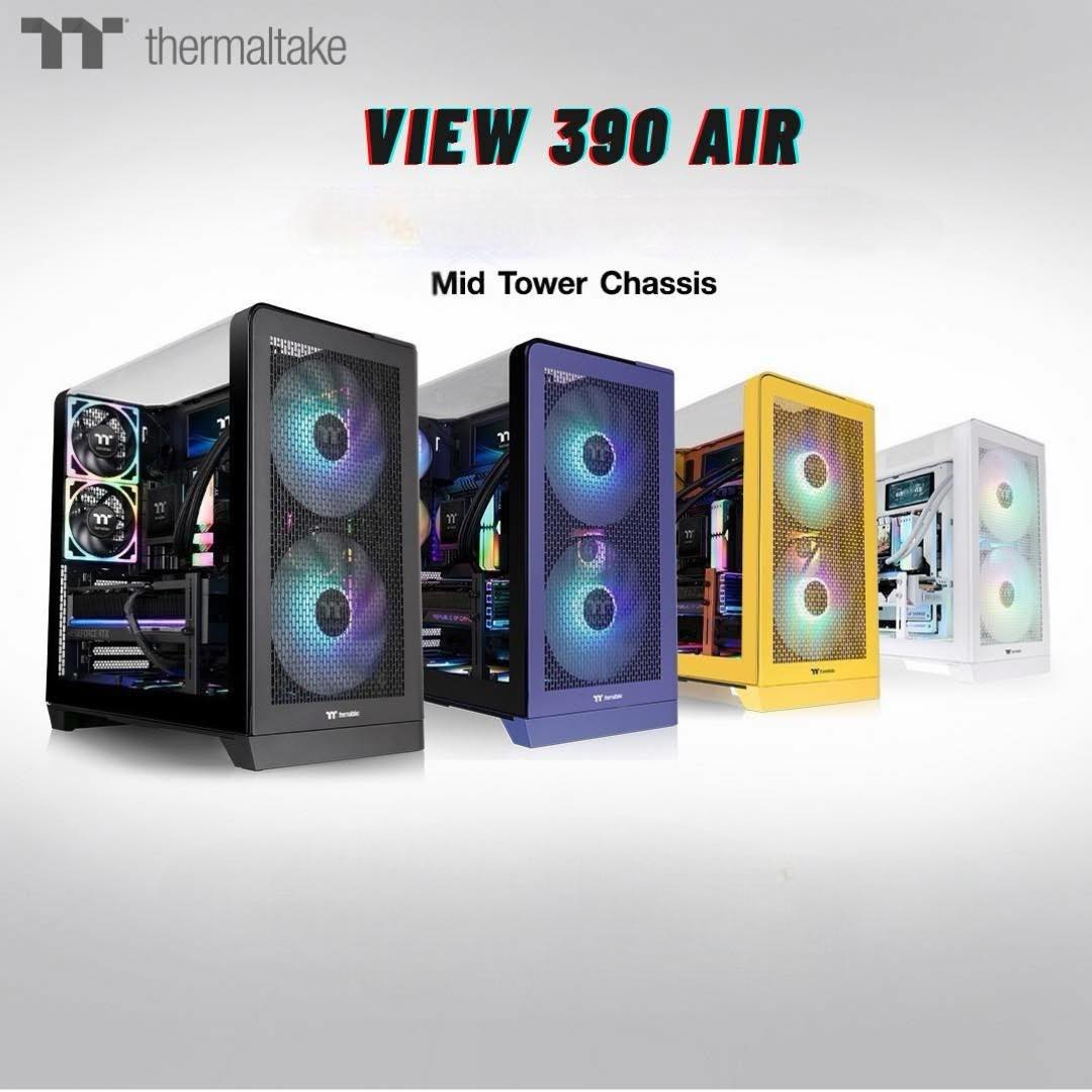 Thermaltake_UK_'s tweet image. 🚨 NEW DROP 🚨
The Thermaltake VIEW 390 AIR is here!
🔥 Max airflow
💡 RGB flex
🎨 4 colours : 
Black | Future Dusk | Butter Caramel | White.
Which one are you building with? 👇
@ScanComputers : bit.ly/VIEW390AIR
#Thermaltake #PCGaming #SetupGoals
