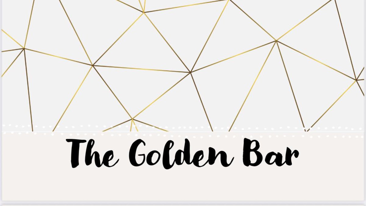 omgitschana's tweet photo. #TheGoldenBar https://t.co/vab7fX2Gcw