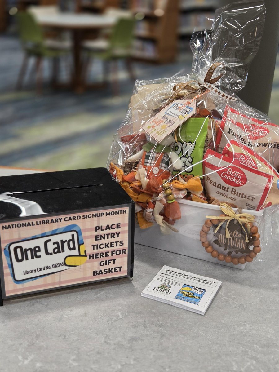 September is National Library Card Sign Up Month! With every check out at Huron Public Library in the month of September, patrons receive an entry to our special giveaway! Visit every day of September to check something out and earn more chances to win!
ala.org/conferenceseve…