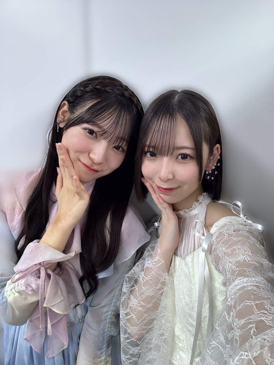 RUI0807ut's tweet image. りなちゃんすみれちゃん今日も世界一可愛いよ🩷