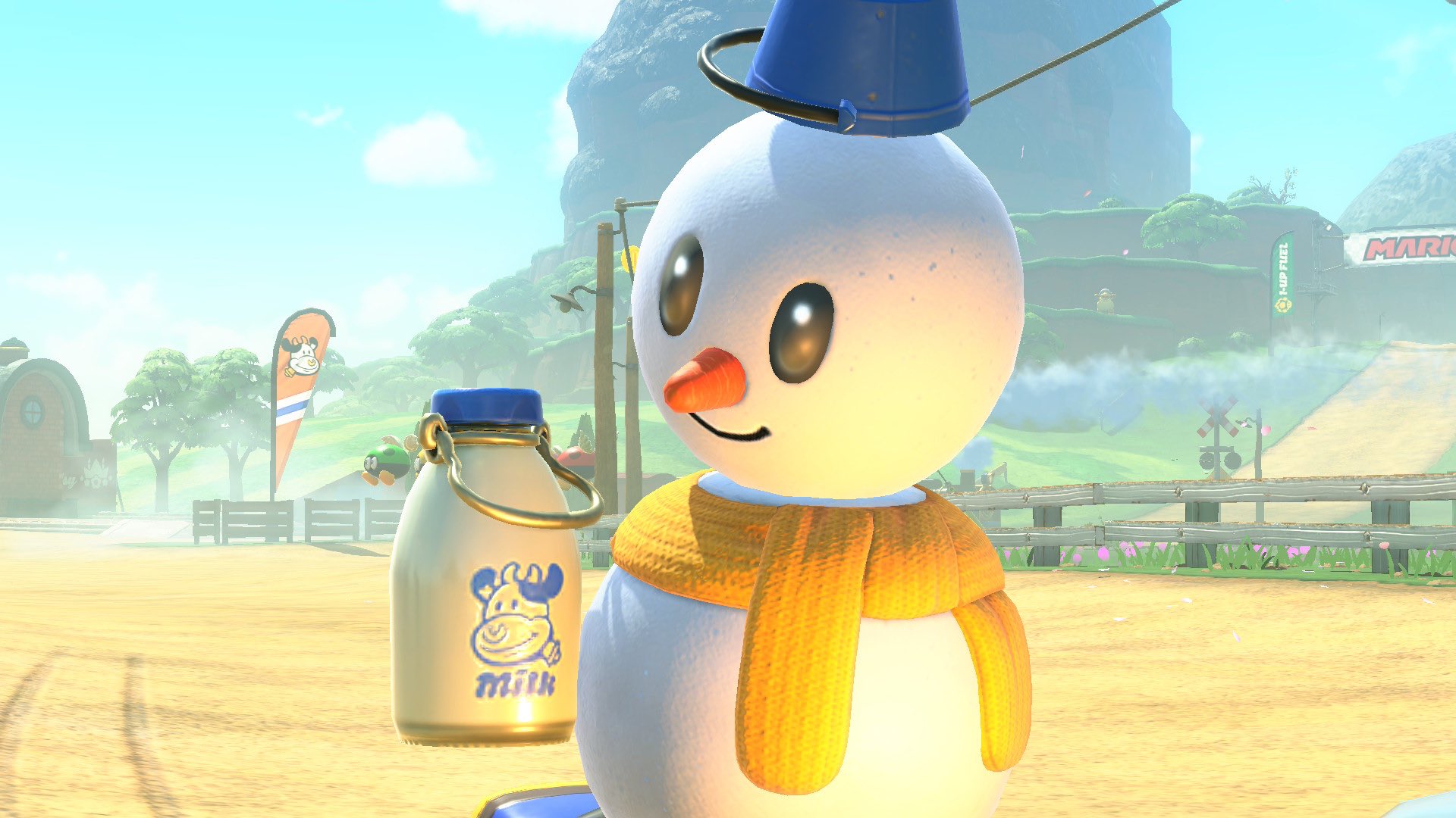 マリオカートワールド　snowman ポスター マリオカートワールド スノーマン snow man 販促用B2ポスター