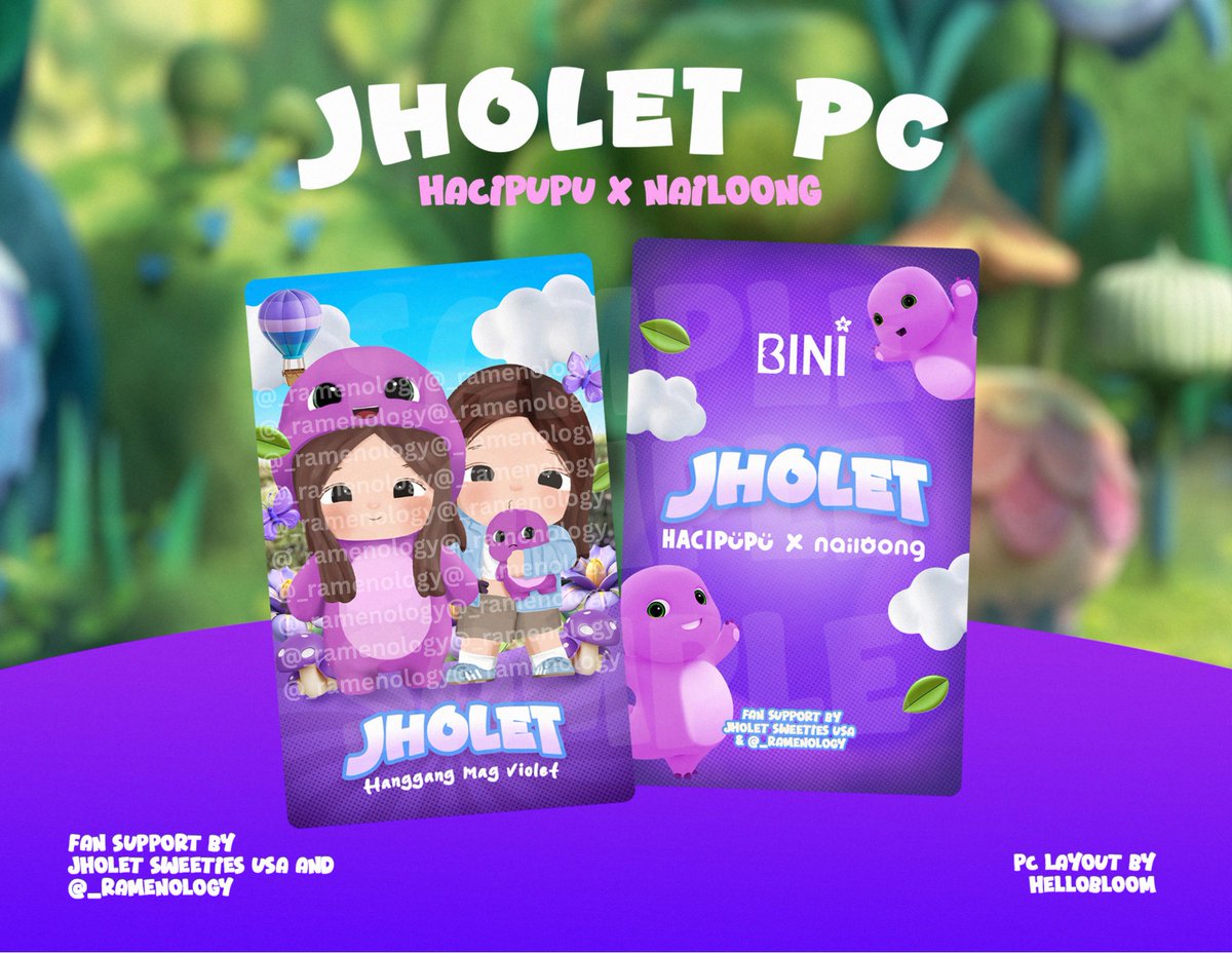 _ramenology's tweet photo. Jholet Sweeties Cup Sleeve Event Fan Support

Fan Support by: @_ramenology &amp; Jholet Sweeties USA
Layout by: @hellobloom8 

Jholet Photocard (Hacipupu x Nailoong)

🍫Like and rt 
🍫Strictly 1:1 ratio (vv limited)
🍫Look for me and @colextinn, see u!!! https://t.co/qbadwSzbwS