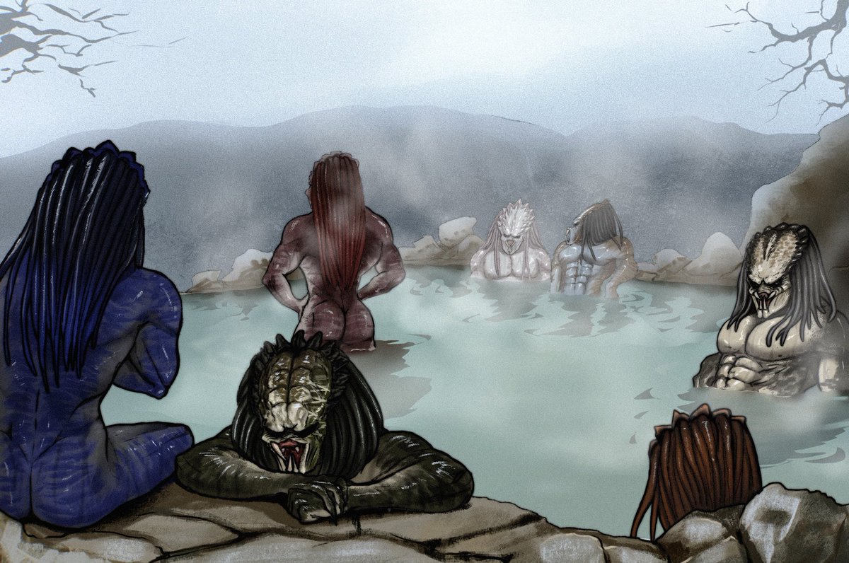WicesheZZ's tweet photo. bath time👹
#predator #Yautja #yautja #YautjaOC  @AyuiAngel123 https://t.co/EkyO0kzK6f