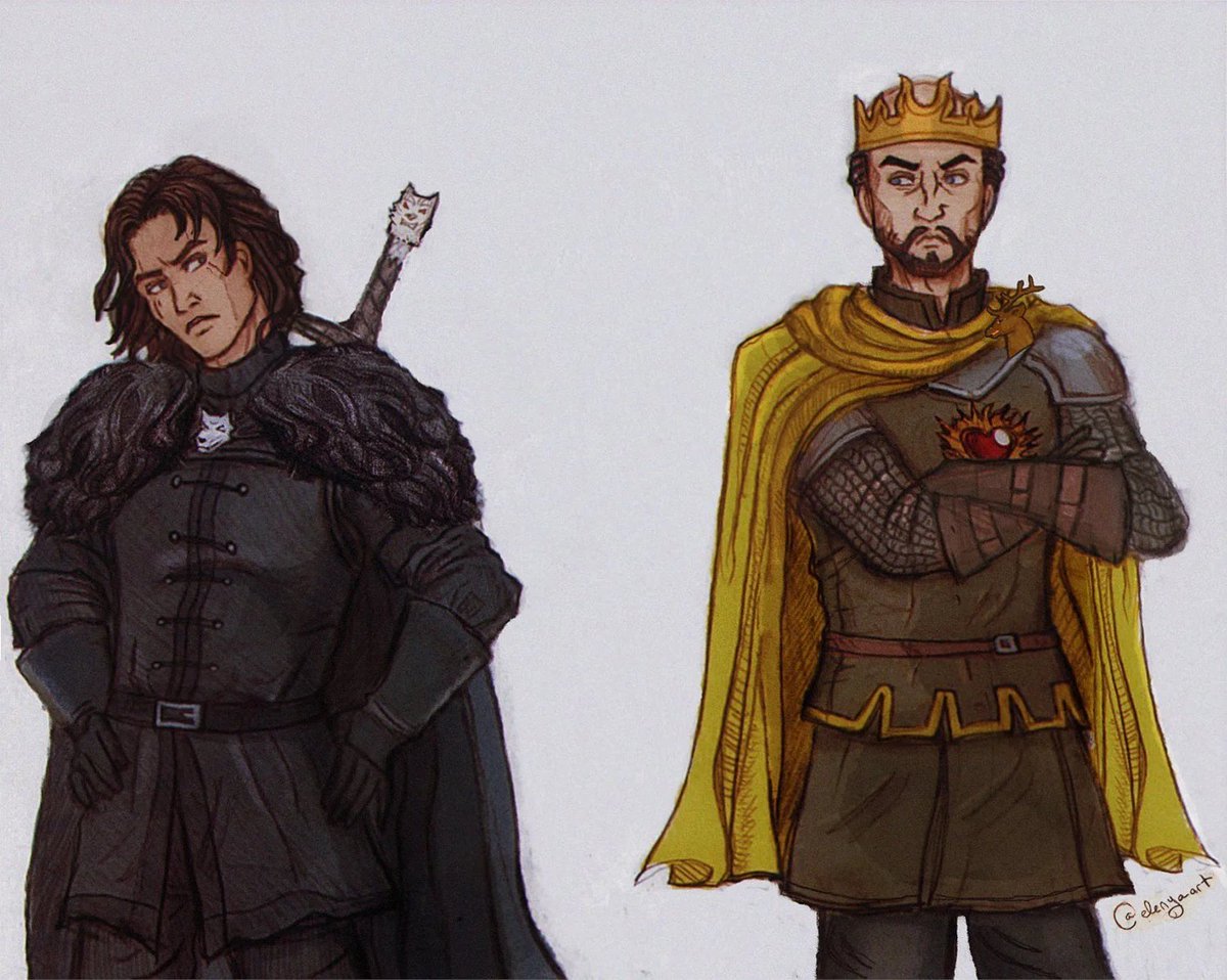 Lord Kumandan ve Kral, ikisinin de kabul etmek istemeyeceği kadar fazla ortak özelliğe sahipti. Stannis, ağabeyinin gölgesinde yaşayan küçük bir oğuldu. P*ç doğumlu Jon Snow ise insanların Genç Kurt dediği yenik kahraman kardeşinin gölgesinde kalmıştı.++