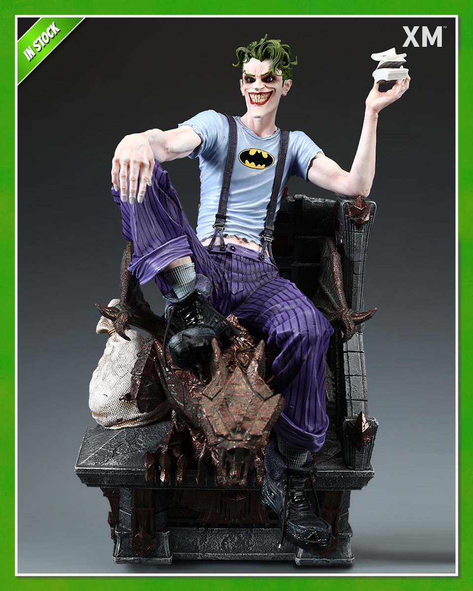 GHeroesEurope's tweet photo. NOW IN STOCK at our shop! Ready to ship out are our new piece from XM Studios, XM The Joker (Batman: White Knight) 1/4 Statue. Stay tuned with us here in europe.
● Find our XM The Joker statue here:
https://t.co/nT2Jaa5fRw
#XMStudios #GHeroes #DC #Joker #WhiteKnight https://t.co/FxwMH1dQwf