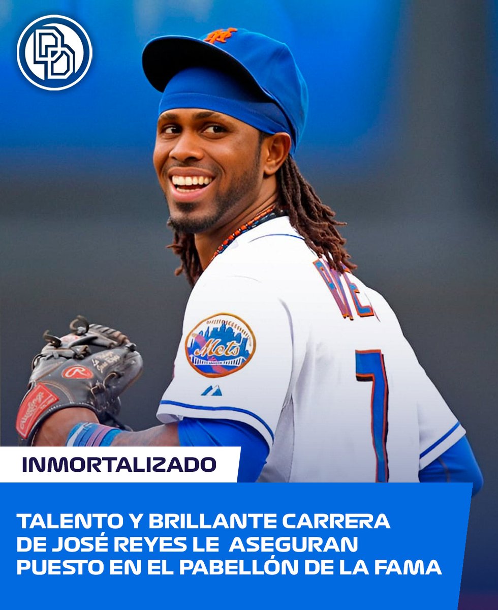 ⚾🔥 José Reyes, uno de los peloteros más emocionantes del béisbol moderno, será exaltado al Pabellón de la Fama del Deporte Dominicano.

Su velocidad, energía y talento lo convirtieron en leyenda… ahora, la historia lo consagra inmortal.

#DiamanteDeportivoRD