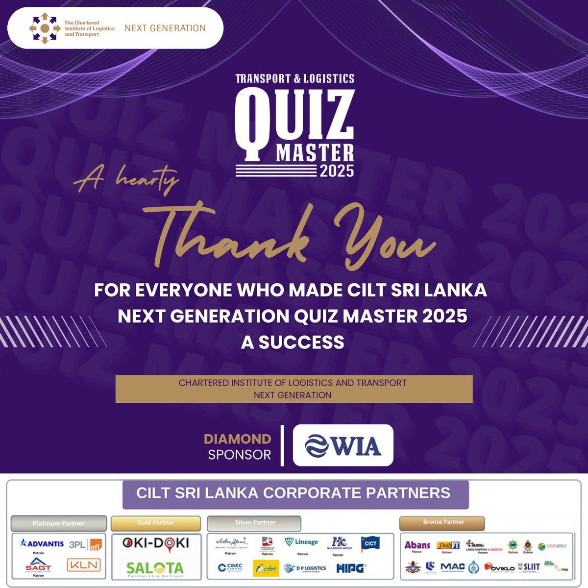 A Heartfelt Thank You!
We extend our deepest gratitude for your contribution, participation, and unwavering dedication.

The success of Quiz Master 2024/25 was made possible because of your presence and support. 
Let's carry this spirit forward and meet again in the next chapter