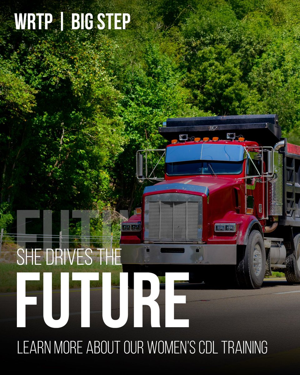 WRTP | BIG STEP (@wrtpbigstep) on Twitter photo Shift your #career into high gear 🚛
She Drives the Future provides training to women seeking #careers in #commercial #driving and #construction.
Get started at an information session:
🔗 wrtp.org/programs-and-s…
This #training opportunity is funded in part by <a href="/UnitedWayGMWC/">United Way GMWC</a>. Shift your #career into high gear 🚛
She Drives the Future provides training to women seeking #careers in #commercial #driving and #construction.
Get started at an information session:
🔗 wrtp.org/programs-and-s…
This #training opportunity is funded in part by <a href="/UnitedWayGMWC/">United Way GMWC</a>.