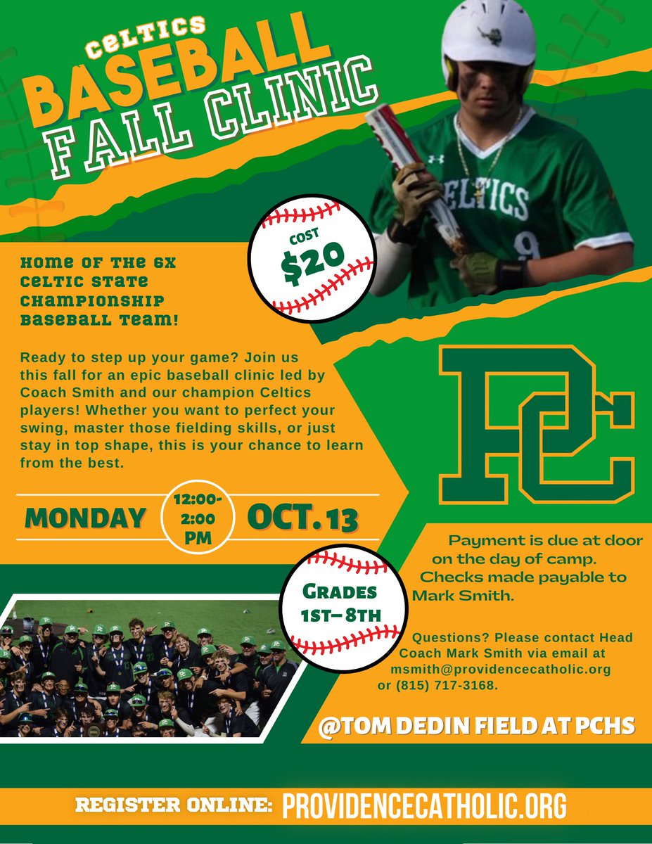 CelticBASE's tweet image. Our fall clinic is right around the corner!

Register online at providencecatholic.org! 

#POWERH6USE #AAI #WF #TBE #DPE #RJ3