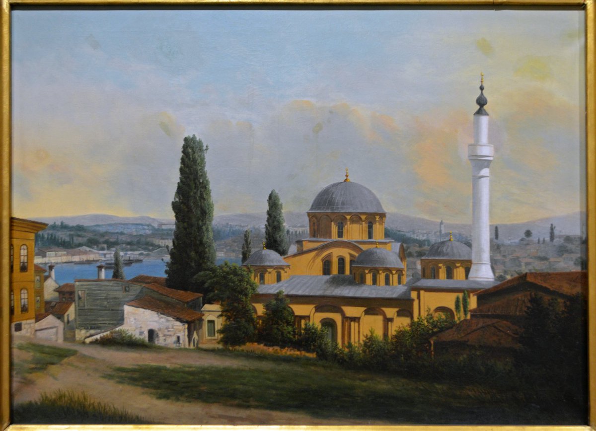 “Kariye Camii” (formerly Chora Monastery)by Beşiktaşlı Tevfik (1871-1914)