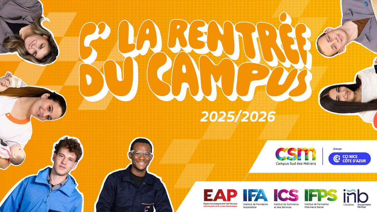 🎒 C’est la #rentrée au Campus Sud des Métiers !
👋 Bienvenue aux nouvelles promos prêtes à vivre l’aventure de l’#alternance dans nos locaux modernes.
✨ Une année d’#apprentissage et de belles découvertes commence.
Bonne rentrée à tous 🚀
👉 Tous les chemins commencent ici !