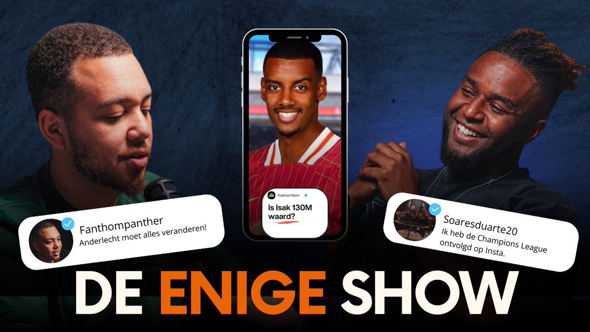 🚨 Nieuwe episode!

We hebben het over transfer deadline day, Vandenhaute out bij Anderlecht, de selectie van de Rode Duivels, nieuwe muziek en onze favoriete Michael Jackson tracks. 

Check nu De Enige Show. 👇
youtu.be/I9u7VLXGfTc?si…
