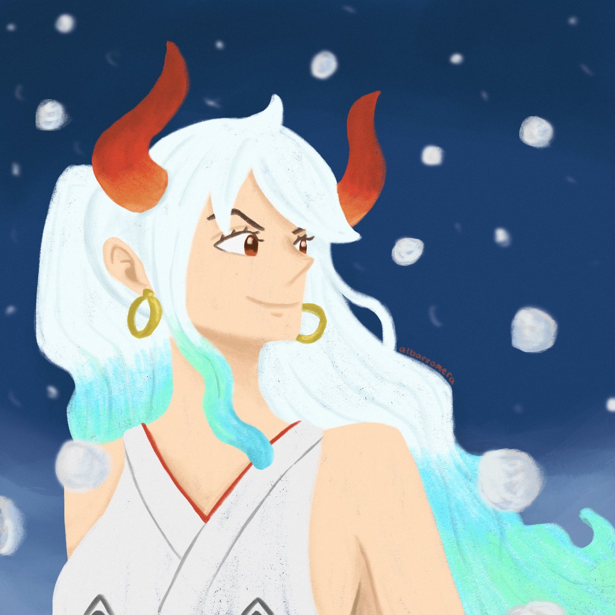 albarromera's tweet photo. Yamato fanart from #ONEPIECE1158 🤍✨ https://t.co/POtHMiHAld