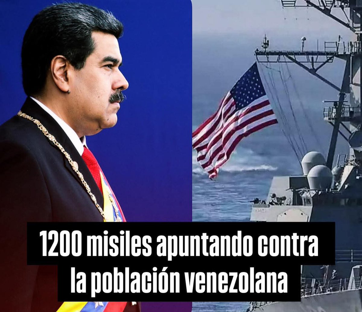 🚨 URGENTE: Maduro denuncia que hay 1200 misiles de EEUU apuntando directamente a la pobl4ción venezolana.
Vamos a compartir 🔁 

#DeZurdaTeam #Mayabeque