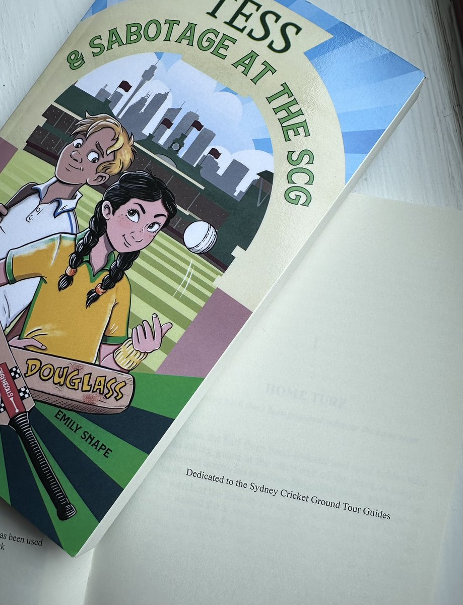 I’m incredibly grateful to the <a href="/scg/">Sydney Cricket Ground</a> for their support of Tess &amp; Sabotage at the SCG. I try to do justice to the history of the ground my books are based at and whilst I research, the knowledge &amp; passion that tour guides have for our great game is invaluable 🏏📕🕵🏼‍♀️