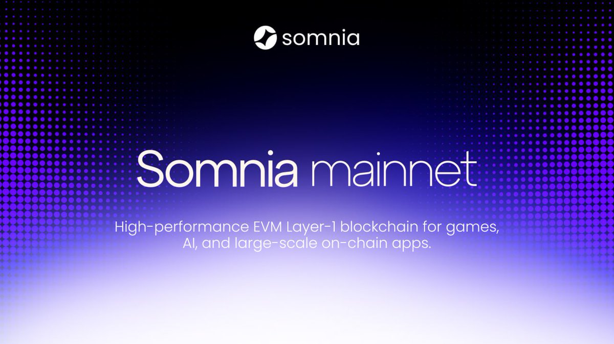 stakeme_pro's tweet photo. Somnia official mainnet launched! 🚀🚀

@Somnia_Network is a next-generation blockchain designed for applications where scale and speed truly matter. Delivering over 1M transactions per second, deterministic <1 second finality, and fees under $0.01, Somnia sets a new standard for blockchain infrastructure.

At the core of Somnia:

• MultiStream Consensus – breakthrough parallelized consensus

• IceDB – a purpose-built database for high-throughput workloads

• Accelerated transaction execution

With its mainnet now live, Somnia lays the foundation for the future of on-chain games, AI integration, and global real-time systems.

👨‍💻 STAKEME is excited to be part of this journey and congratulate the @Somnia_Network  team and @SomniaEco on this milestone launch! 🎉