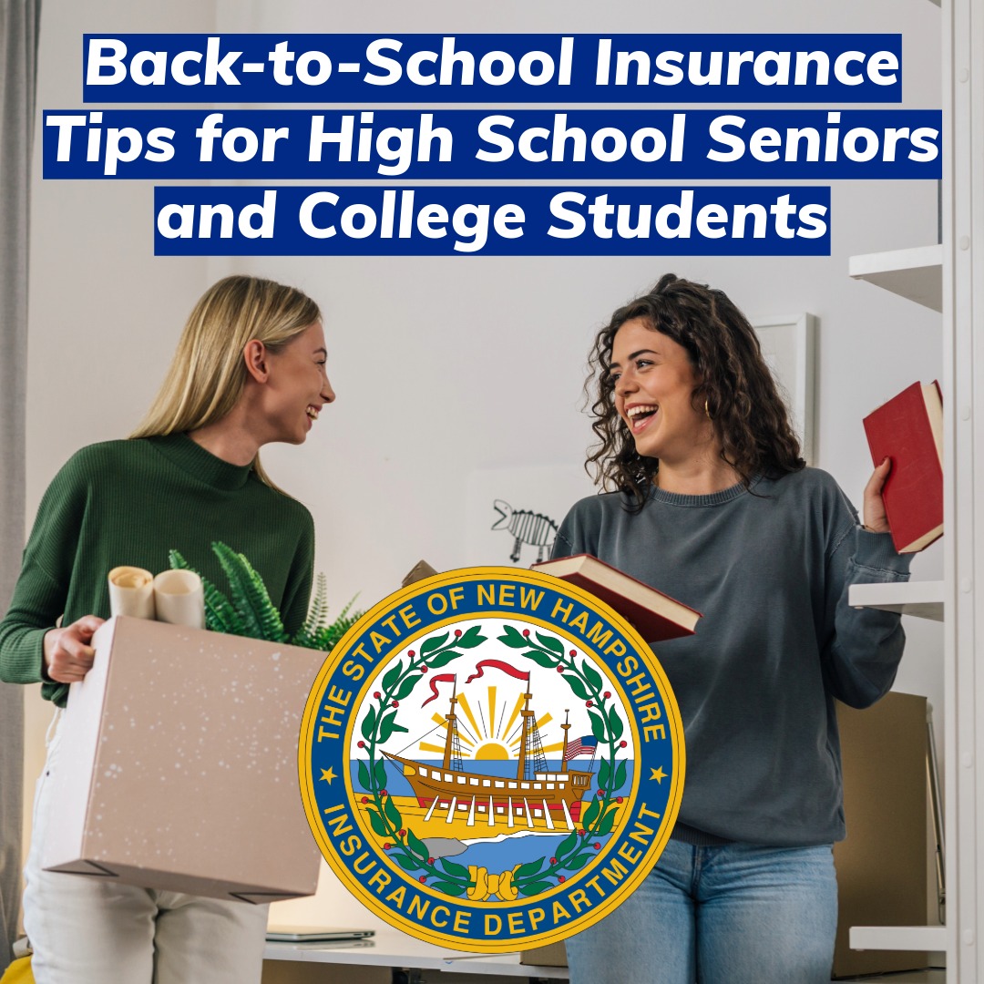 Whether starting a final year of high school, moving into a dormitory, renting an apartment, or studying abroad, students face new responsibilities that include protecting themselves and their belongings through insurance coverage. Learn more: insurance.nh.gov/news-and-media…
