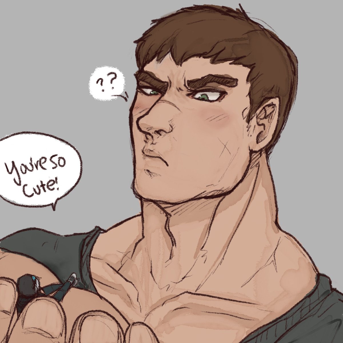 He doesn't believe that one bit.