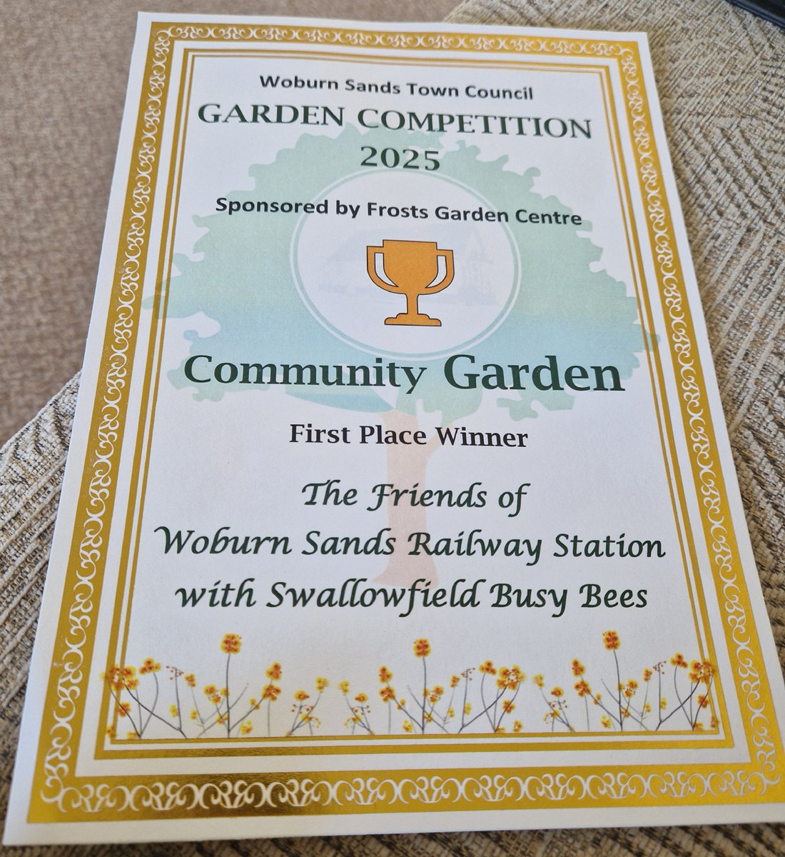 Our Friends of Woburn Sands have been busy this Summer.  Some retro style British Railways Posters of destinations on line were installed on the station funded by <a href="/CommunityRail/">Community Rail Network</a> .  More recently the Station won the "Best Community Garden" Category in the Town