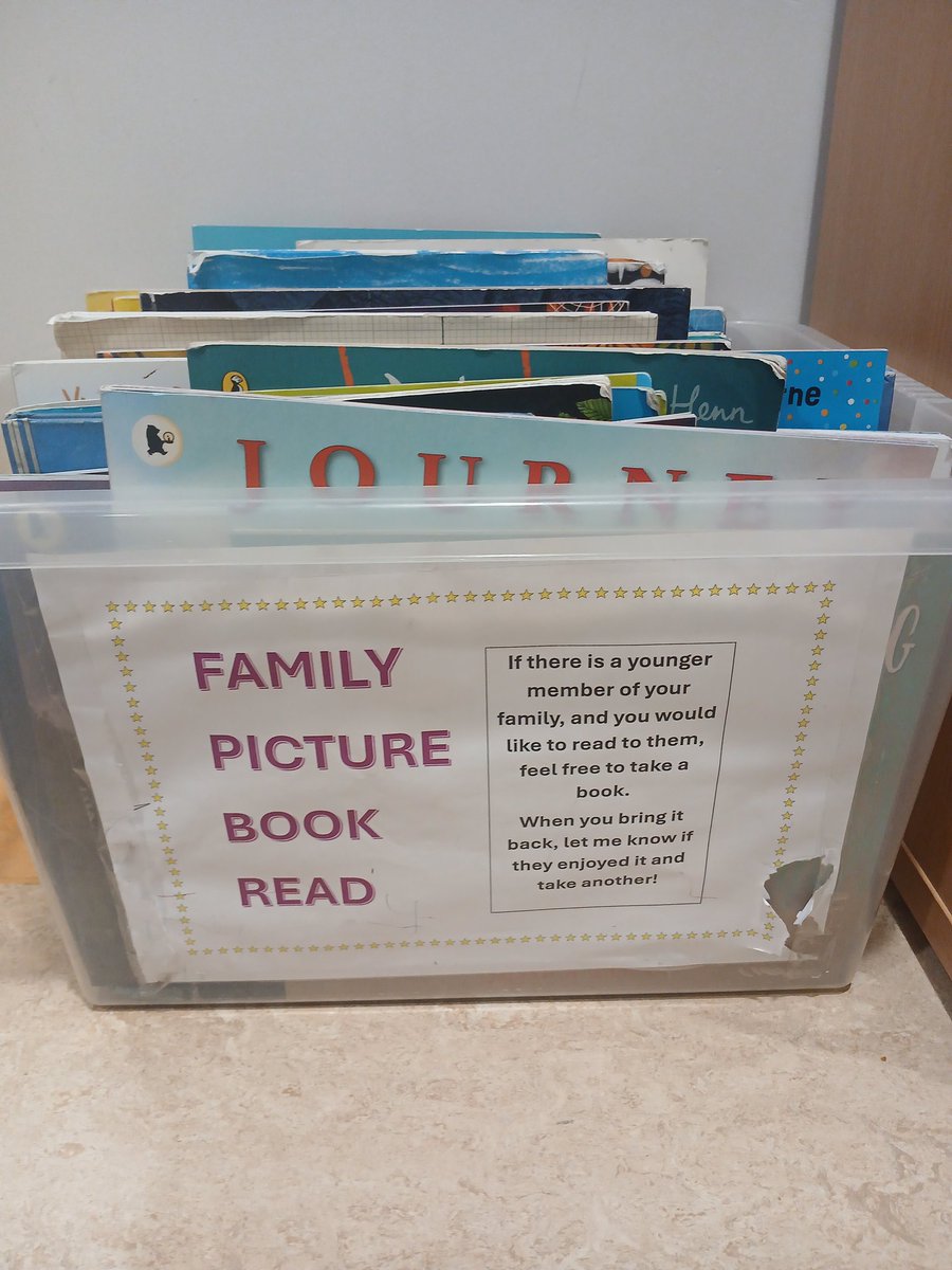 Every year I do this and I can't recommend it enough. A box of picture books for older children to take home and read to their younger siblings. They bloomin' love it.
#ReadersAreMadeFromReaders